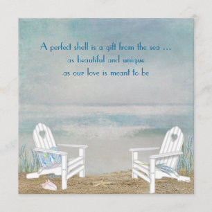 Beach Wedding Inbjudningar