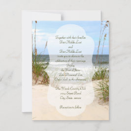 Beach Wedding Inbjudningar