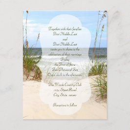 Beach Wedding Inbjudningar