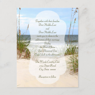 Beach Wedding Inbjudningar