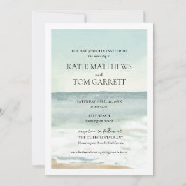 Beach Wedding Inbjudningar