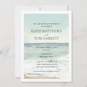 Beach Wedding Inbjudningar