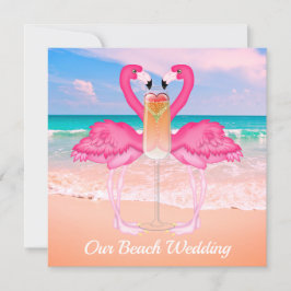 Beach Wedding Inbjudningar