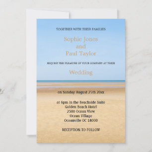 Beach Wedding-inbjudningskort Inbjudningar