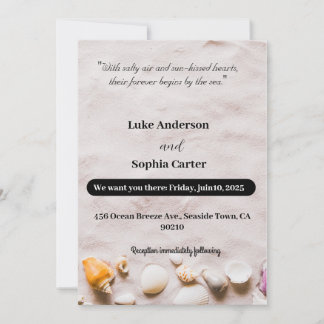 Beach Wedding-inbjudningskort Inbjudningar