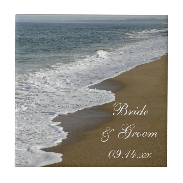 Beach Wedding Kakelplatta (Framsidan)