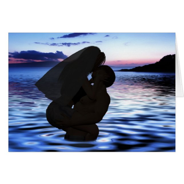 Beach Wedding, Kissing Honeymoon par OBS Kort (Framsidan Horizontal)