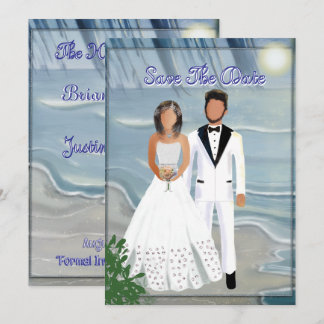 Beach Wedding kommer iväg Spara Datumet