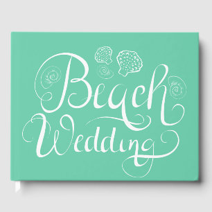 Beach Wedding Lägg till text Gästböcker