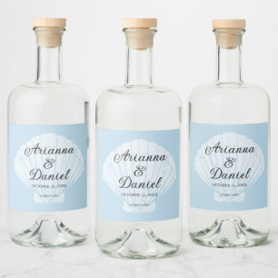 Beach Wedding Liquor Flaska-etiketter Spritflaskor Etikett