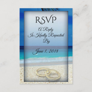 Beach Wedding med Ringar OSA kort