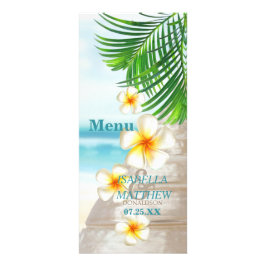 Beach Wedding - Menu Reklamkort