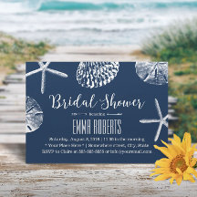 Beach Wedding Möhippa Navy Blue Seashells