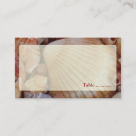 Beach Wedding Multicolor Seashell PlaceCard Placeringskort