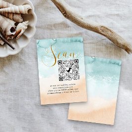 Beach Wedding Online OSA QR-kod Tilläggskort