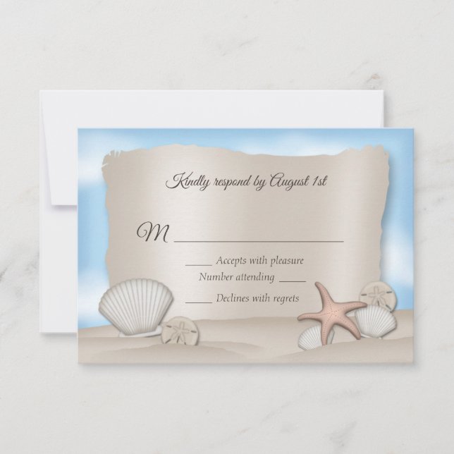 Beach Wedding OSA kort (Framsida)