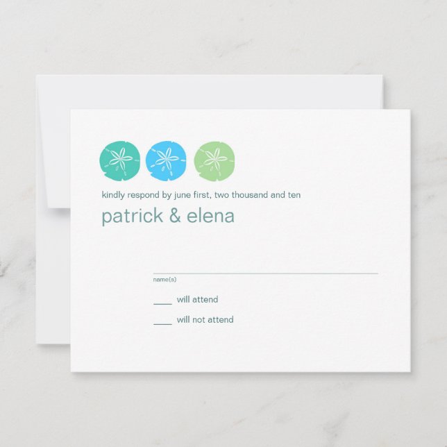 Beach Wedding OSA kort (Framsida)