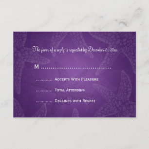 Beach Wedding OSA Starfish Lila Kort