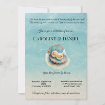 Beach Wedding Pearls Snäcka Elegant Ocean Themme