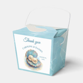 Beach Wedding Pearls Snäcka Elegant Ocean Themme Presentaskar