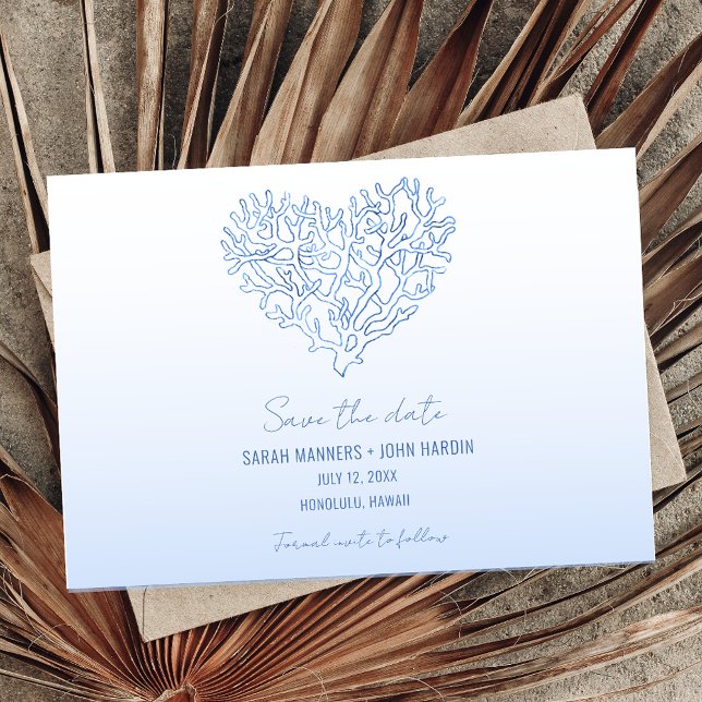 Beach Wedding Photo Save Date Spara Datumet (Skapare uppladdad)