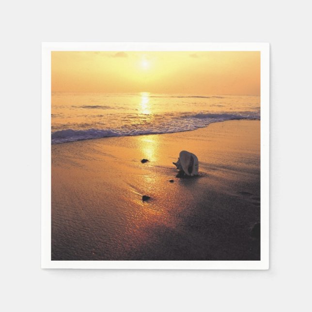 Beach Wedding Photography Napkins Pappersservett (Framsidan)