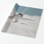 Beach Wedding Presentpapper<br><div class="desc">Beach bröllopsemballering papper med en stjärnfisk med bröllop ringar.</div>