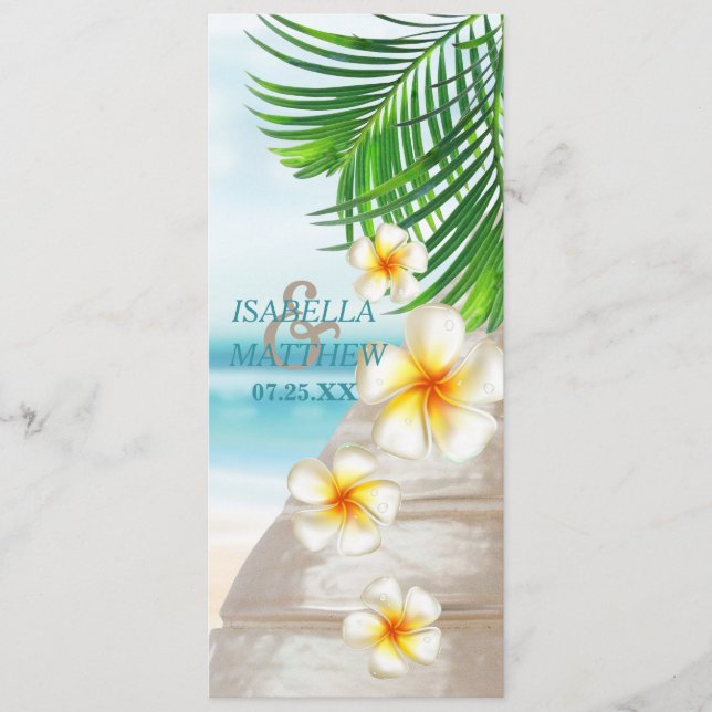 Beach Wedding Program (Framsida)