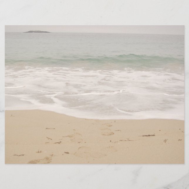 Beach Wedding Program täcker endast Sandy Beach (Framsida)