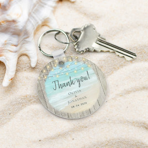Beach Wedding Rustic Tack Favor Nyckelring