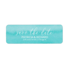 Beach Wedding Save Date Return-adressetikett Returadress Etikett
