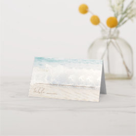 Beach Wedding Seaside Wedding Place Card Placeringskort
