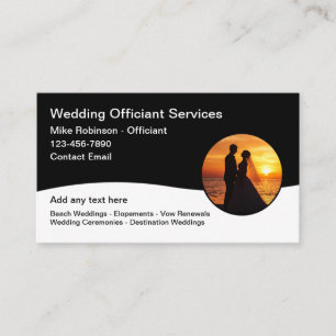 Beach Wedding Services-Affärskort Visitkort