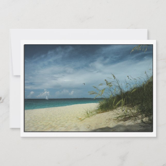 Beach Wedding Shower-inbjudan Inbjudningar (Framsida)