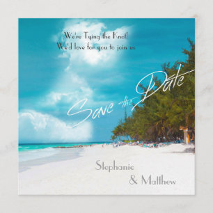 Beach Wedding Spara datum Datumet