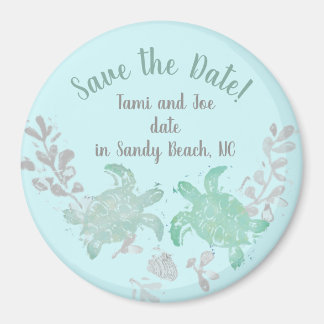 Beach Wedding Spara datum magneter