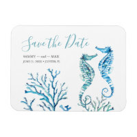 Beach Wedding Spara datum magneter