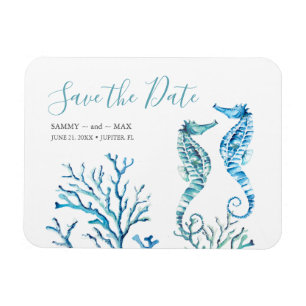 Beach Wedding Spara datum magneter