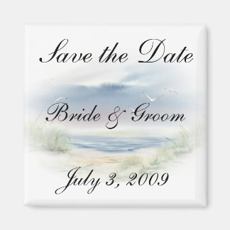 Beach Wedding Spara datum magneter