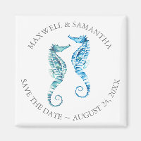Beach Wedding Spara datum magneter