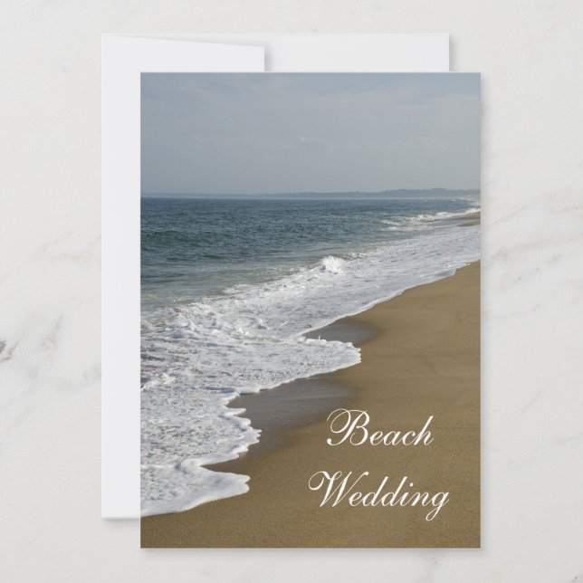 Beach Wedding Spara datum meddelande (Framsida)
