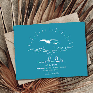 Beach Wedding Spara datum Meddelande Vykort