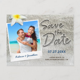 Beach Wedding Spara datuminbjudningar | Skript Meddelande Vykort