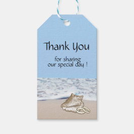 Beach Wedding Tack Presentetikett