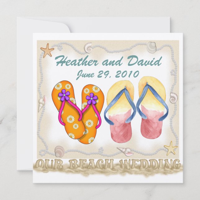 Beach Wedding Tack - SRF Kort (Framsida)