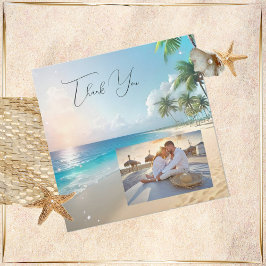 Beach Wedding tackkort Tack Kort