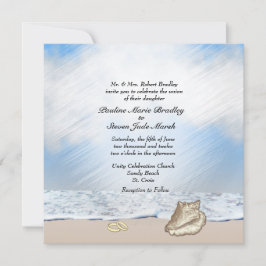 Beach Wedding Theme-inbjudan Inbjudningar