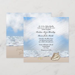 Beach Wedding Theme-inbjudan Inbjudningar