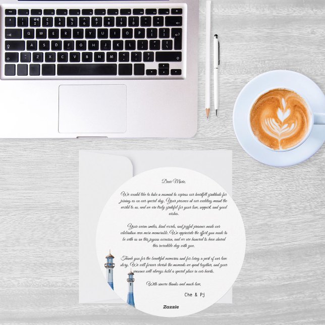 Beach Wedding Theme Tack Postcard Julkort (Skapare uppladdad)