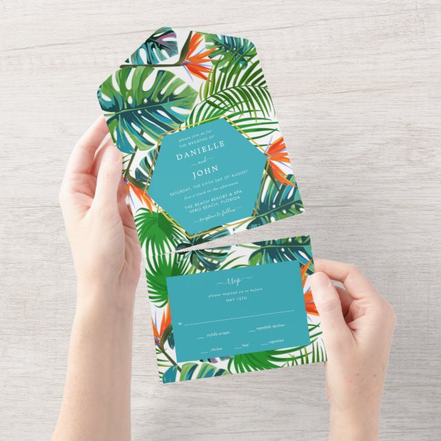 Beach Wedding Tropical Löv OSA (Tearaway)